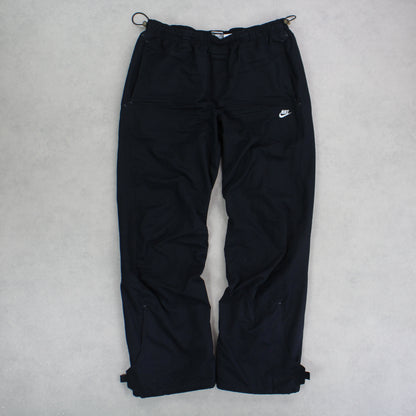 RARE 00s Nike Trackpants Black - (L)