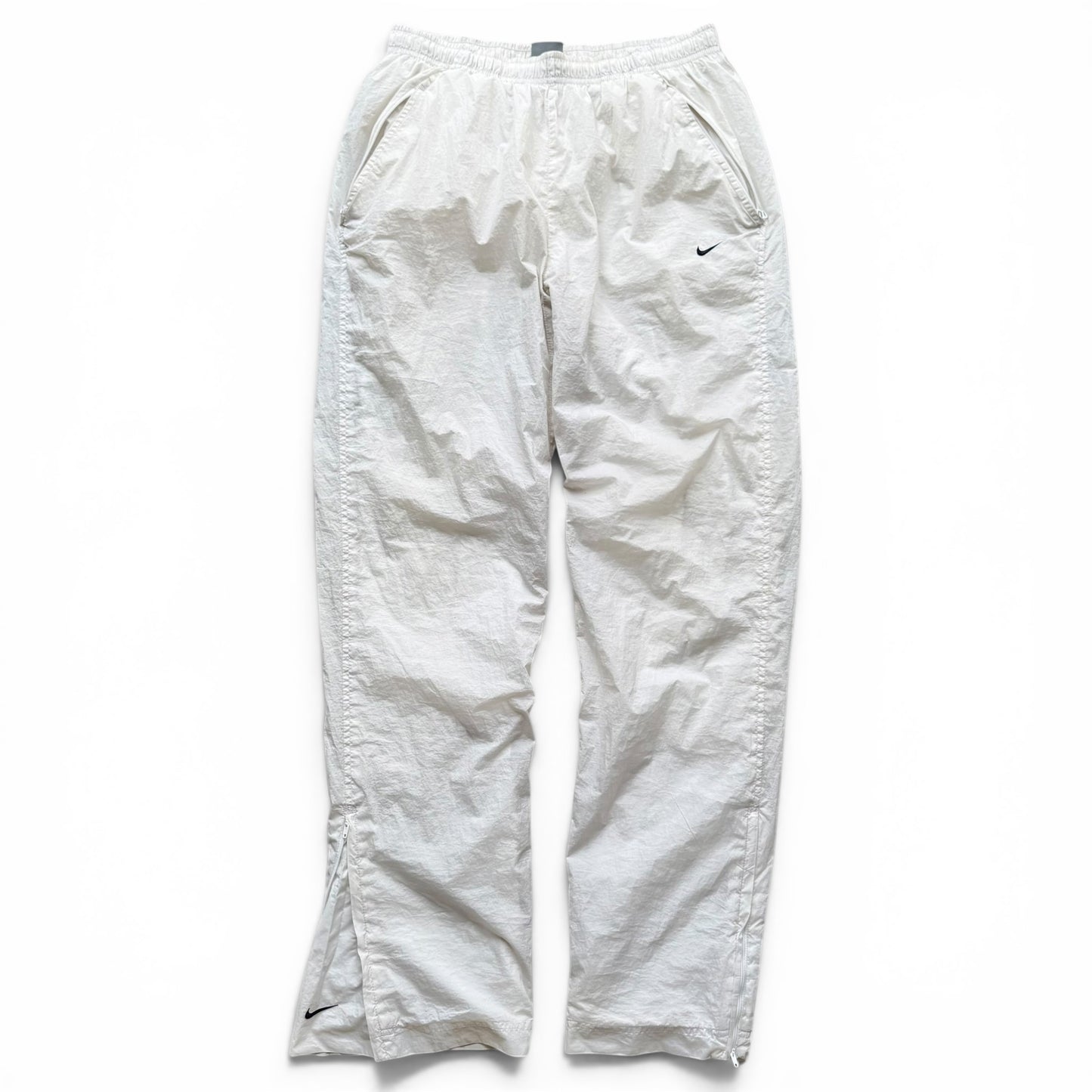 SUPER RARE 2000s Nike Trackpants White *PREMIUM* - (S)