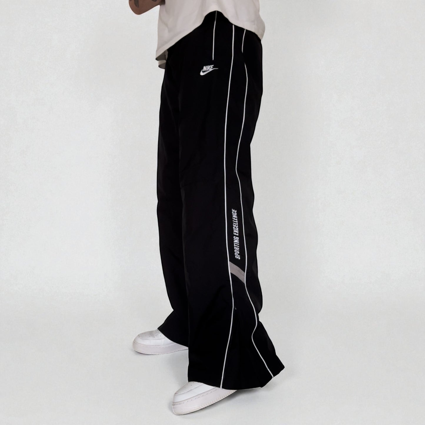 RARE 2000s Nike Trackpants Black - (L)