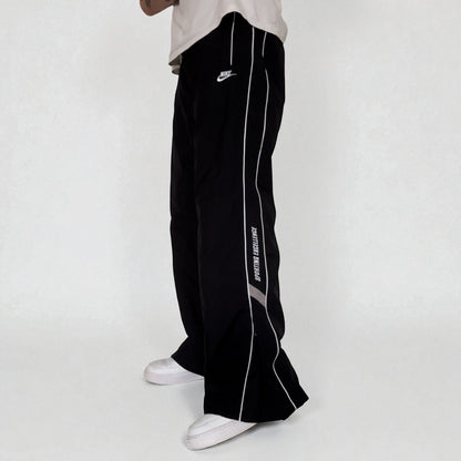 RARE 2000s Nike Trackpants Black - (L)