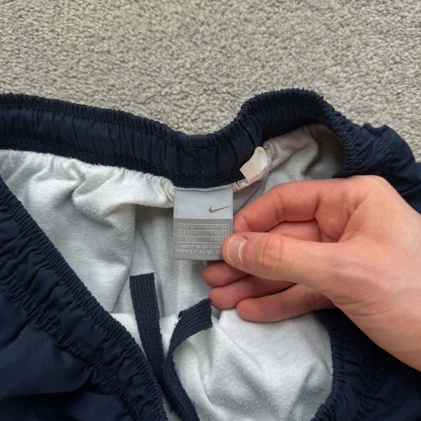 RARE 2000s Nike Trackpants Navy - (S)