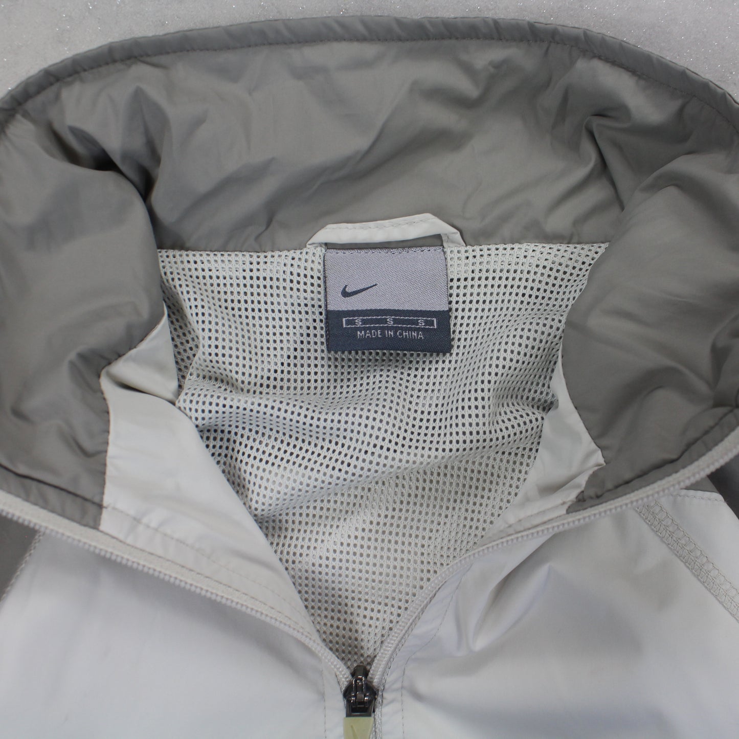 RARE 2000s Nike Track Jacket Cream - (S)