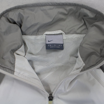 RARE 2000s Nike Track Jacket Cream - (S)