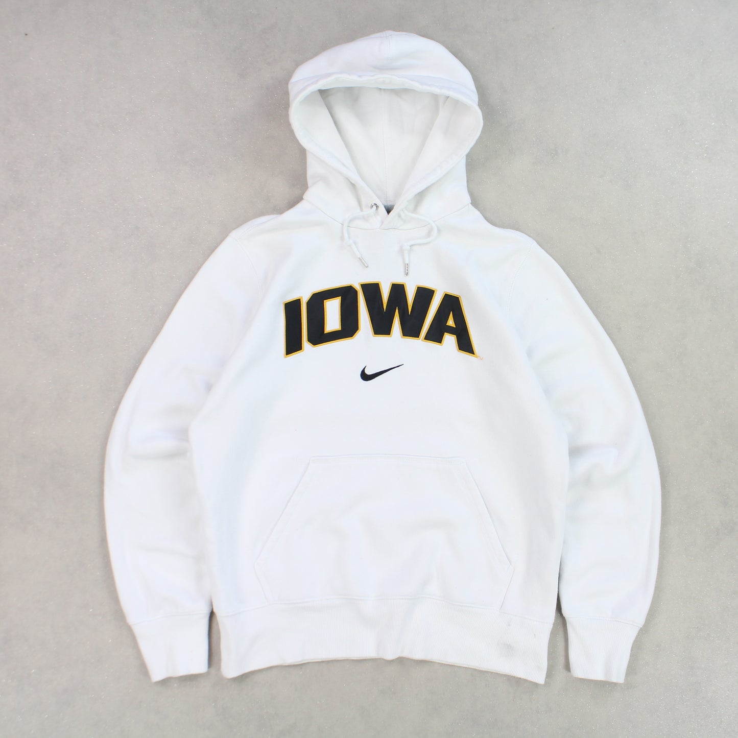 RARE 00s Nike ‘Iowa’ Hoodie White - (M)