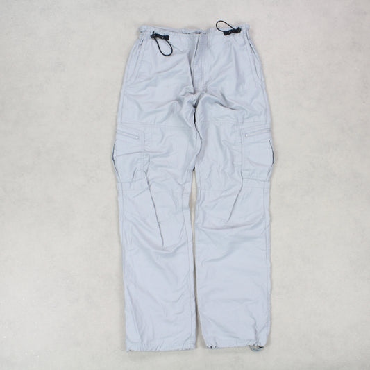 Vintage 00s Nike Cargo Pants Grey - (M)