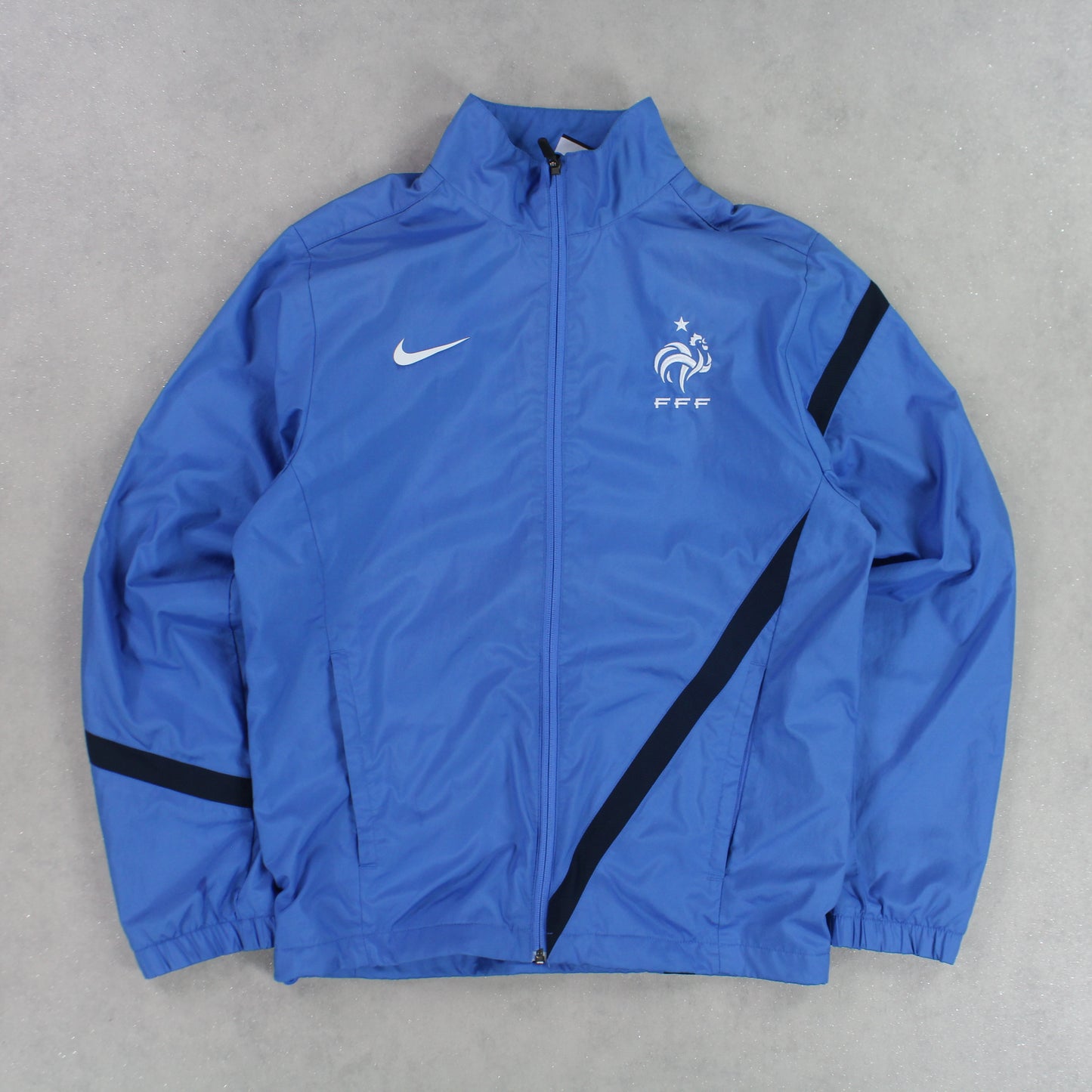 SUPER RARE 00s Nike France Track Jacket Blue - (S)