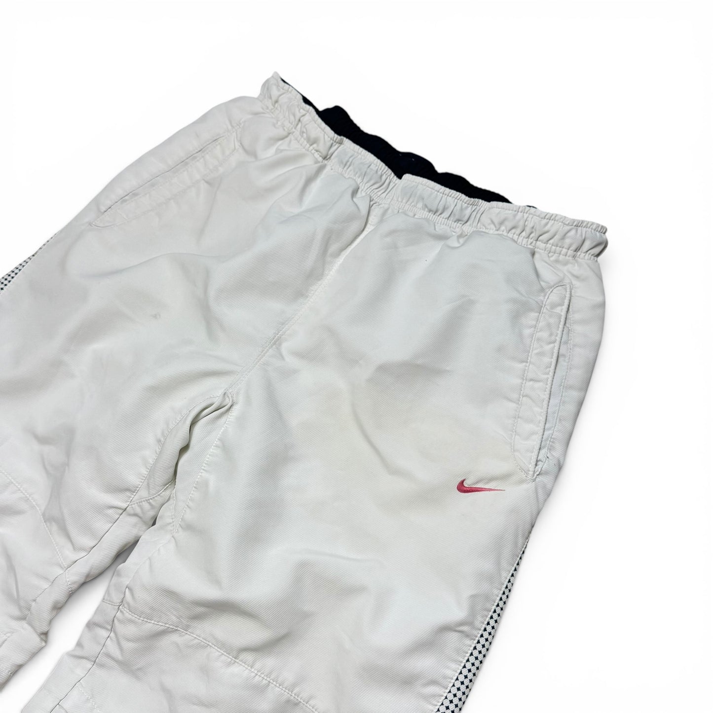 SUPER RARE 2000s Nike Trackpants White - (M)