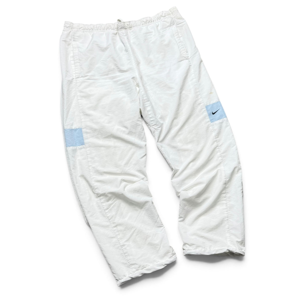 RARE 2000s Nike Trackpants White - (XL)