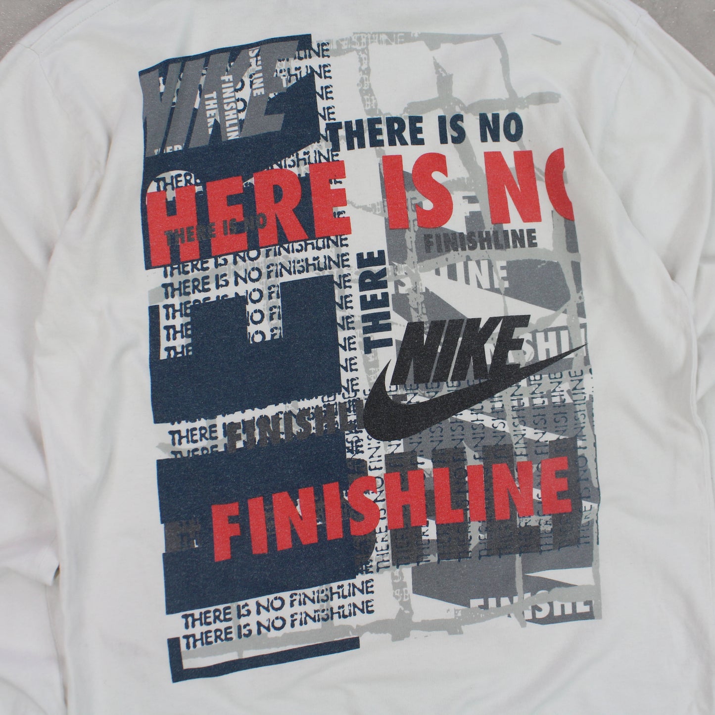 RARE 90s Nike Long Sleeve T-Shirt White - (S)