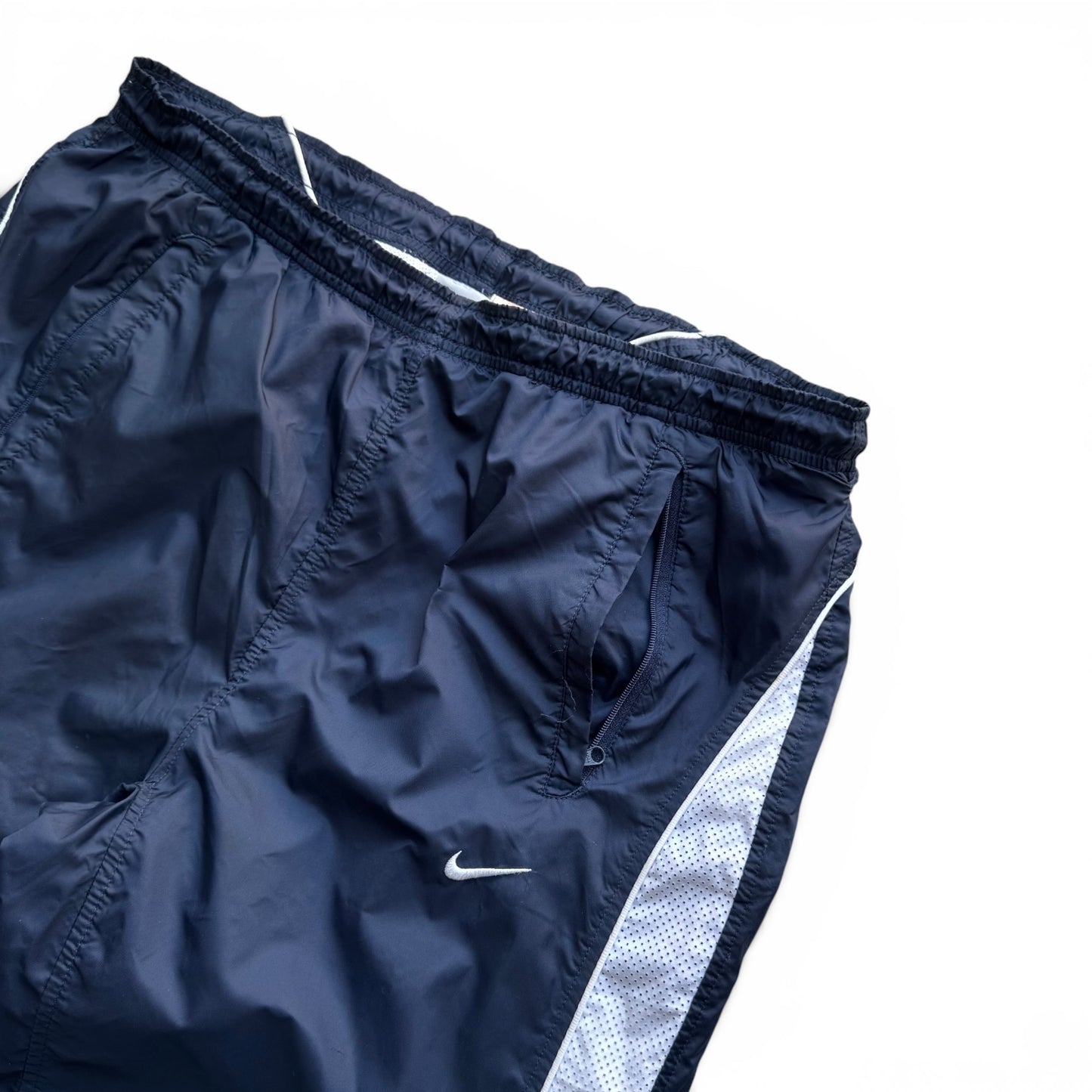 SUPER RARE 2000s Nike Trackpants Navy *PREMIUM* - (XL)