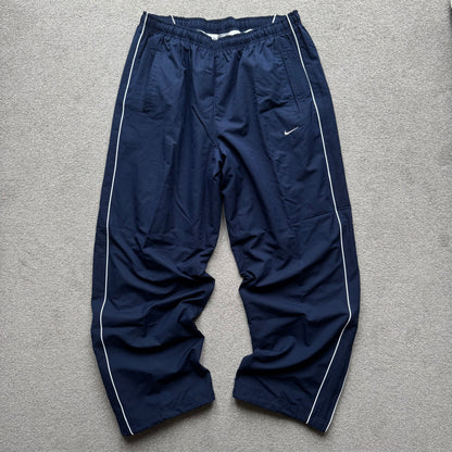 RARE 2000s Baggy Nike Trackpants Navy - (XL)