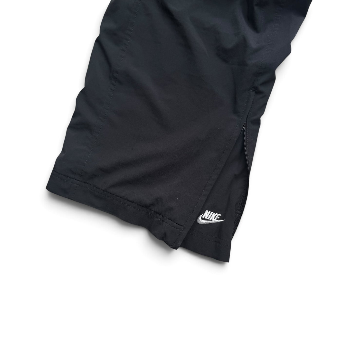 SUPER RARE 2000s Baggy Nike Trackpants Black - (XL)