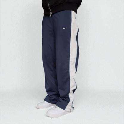 RARE 2000s Nike Trackpants Navy - (L)