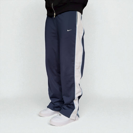 RARE 2000s Nike Trackpants Navy - (L)