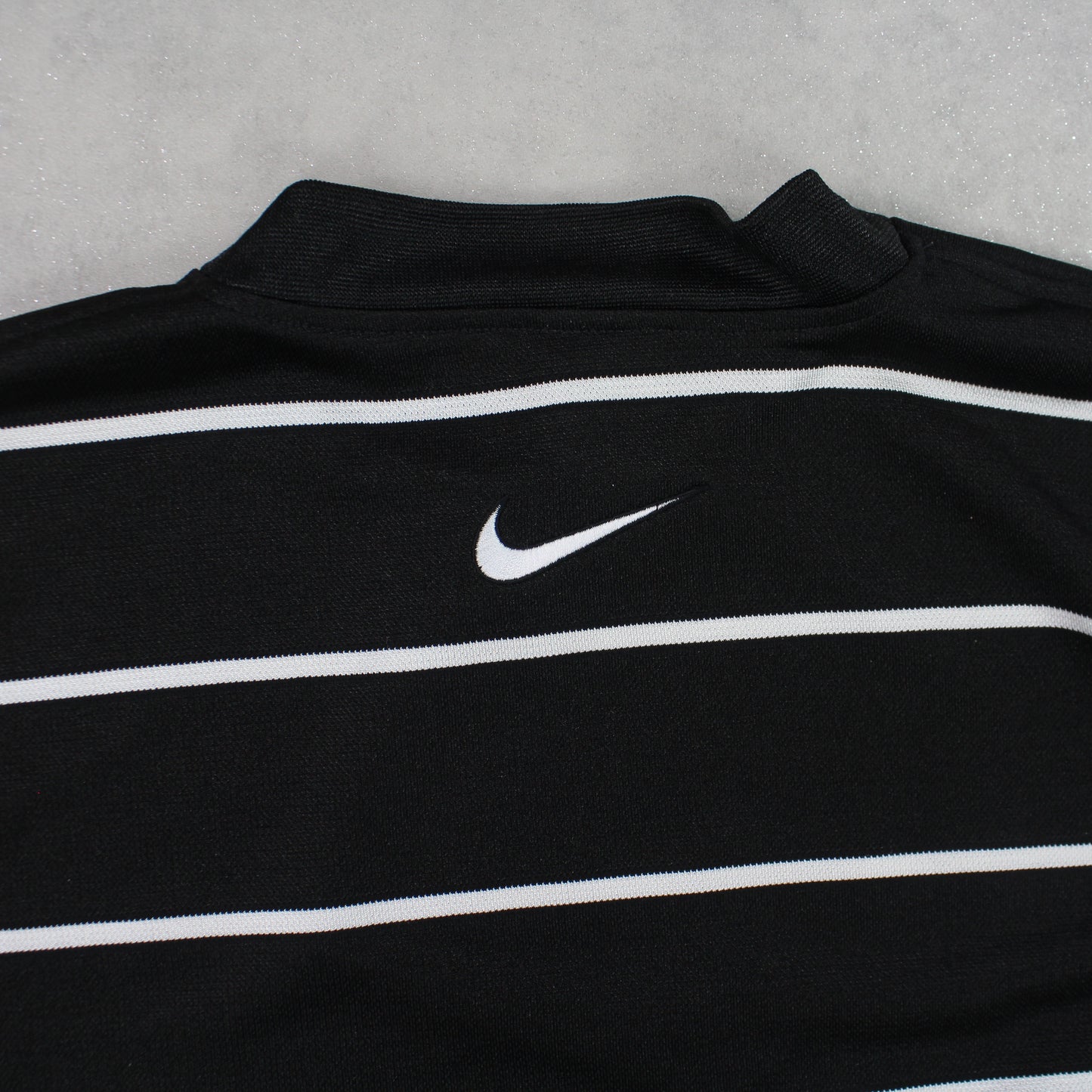 RARE Vintage 1990s Nike Swoosh T-Shirt Black - (L)