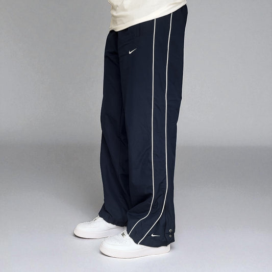 RARE 2000s Baggy Nike Trackpants Navy - (XL)