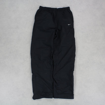 RARE Vintage 00s Nike Trackpants Black - (S)