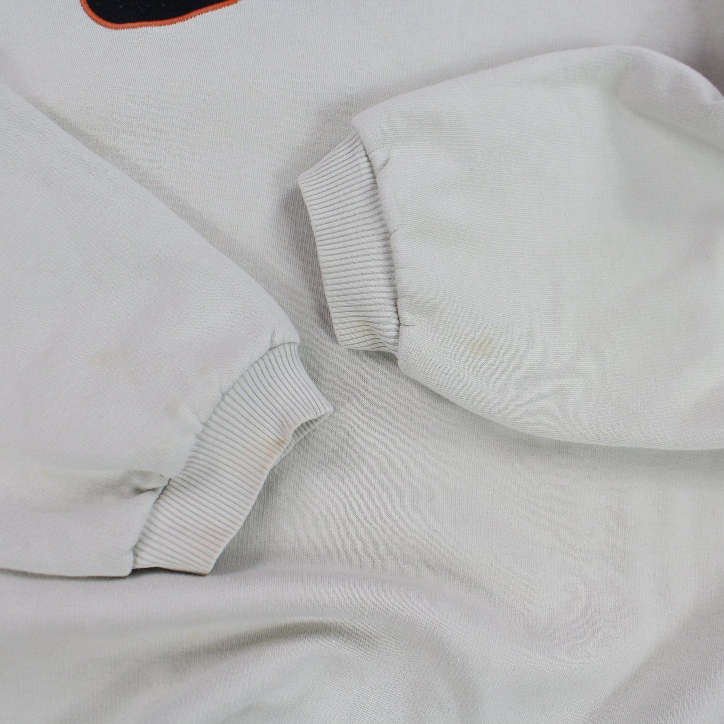 RARE 90s Nike Swoosh Sweatshirt Cream - (XL)