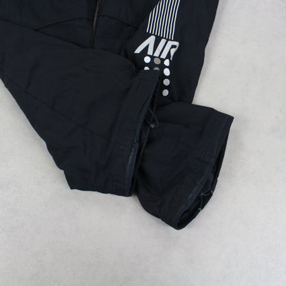 RARE 00s Nike Baggy Trackpants Black - (L)