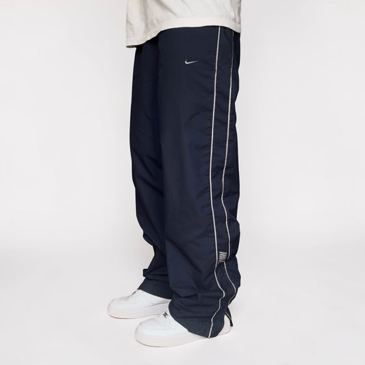 SUPER RARE 2000s Nike Trackpants Blue - (L)