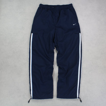 RARE 2000s Baggy Nike Trackpants Navy - (L)