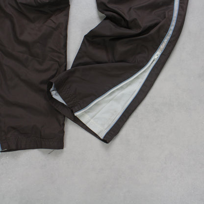 SUPER RARE 2000s Nike Trackpants Brown - (M)