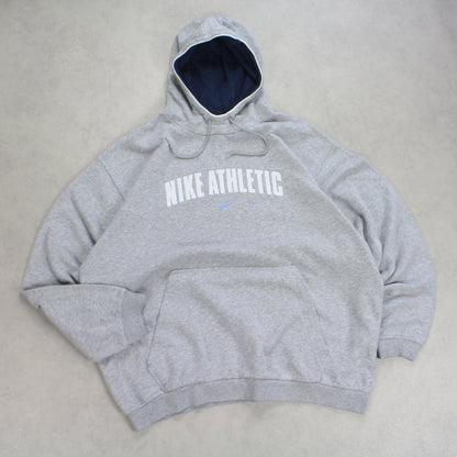 RARE Vintage 00s Nike Hoodie Grey - (XL)