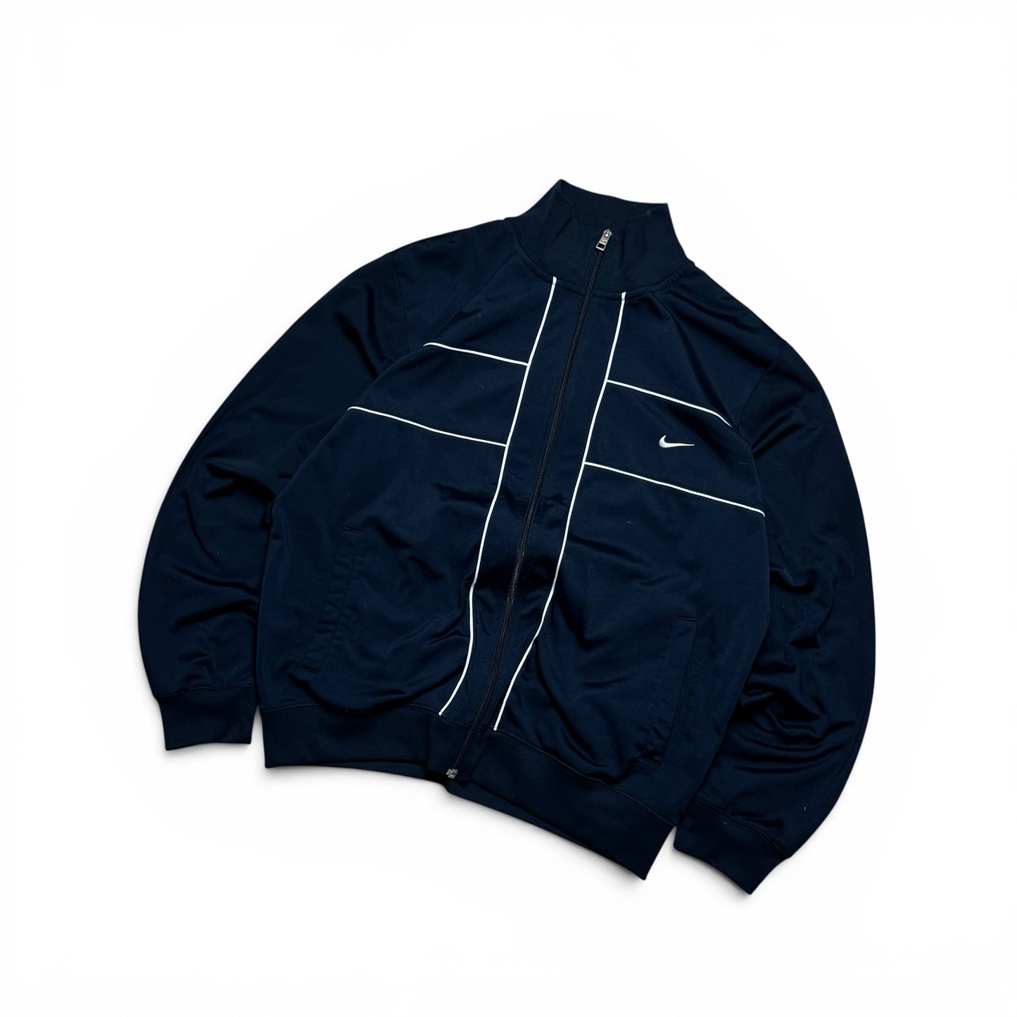 RARE 2000s Nike Track Jacket Navy - (L)