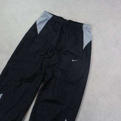 RARE 00s Nike Trackpants Black - (XS)