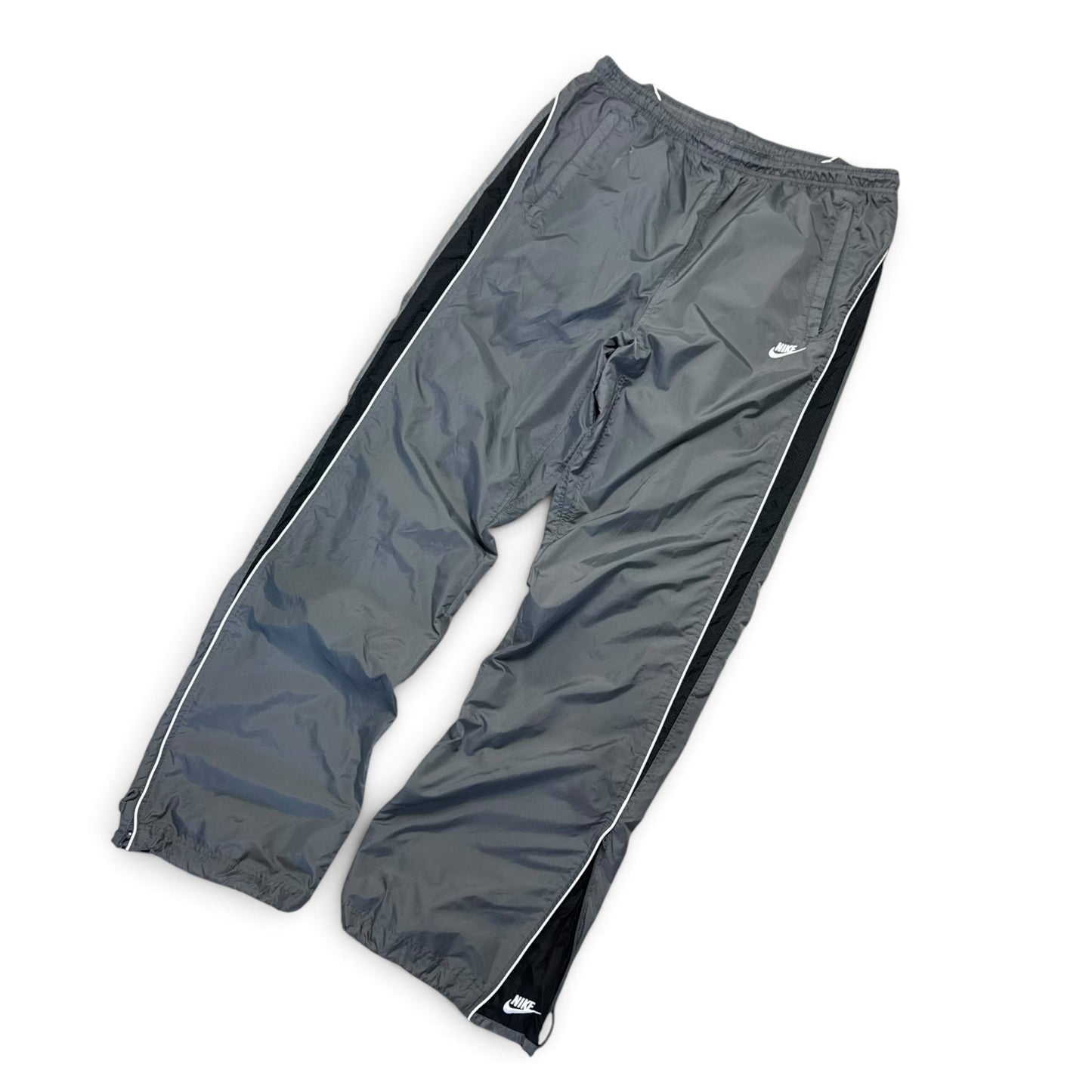 SUPER RARE 2000s Baggy Nike Trackpants Grey *PREMIUM* - (L)