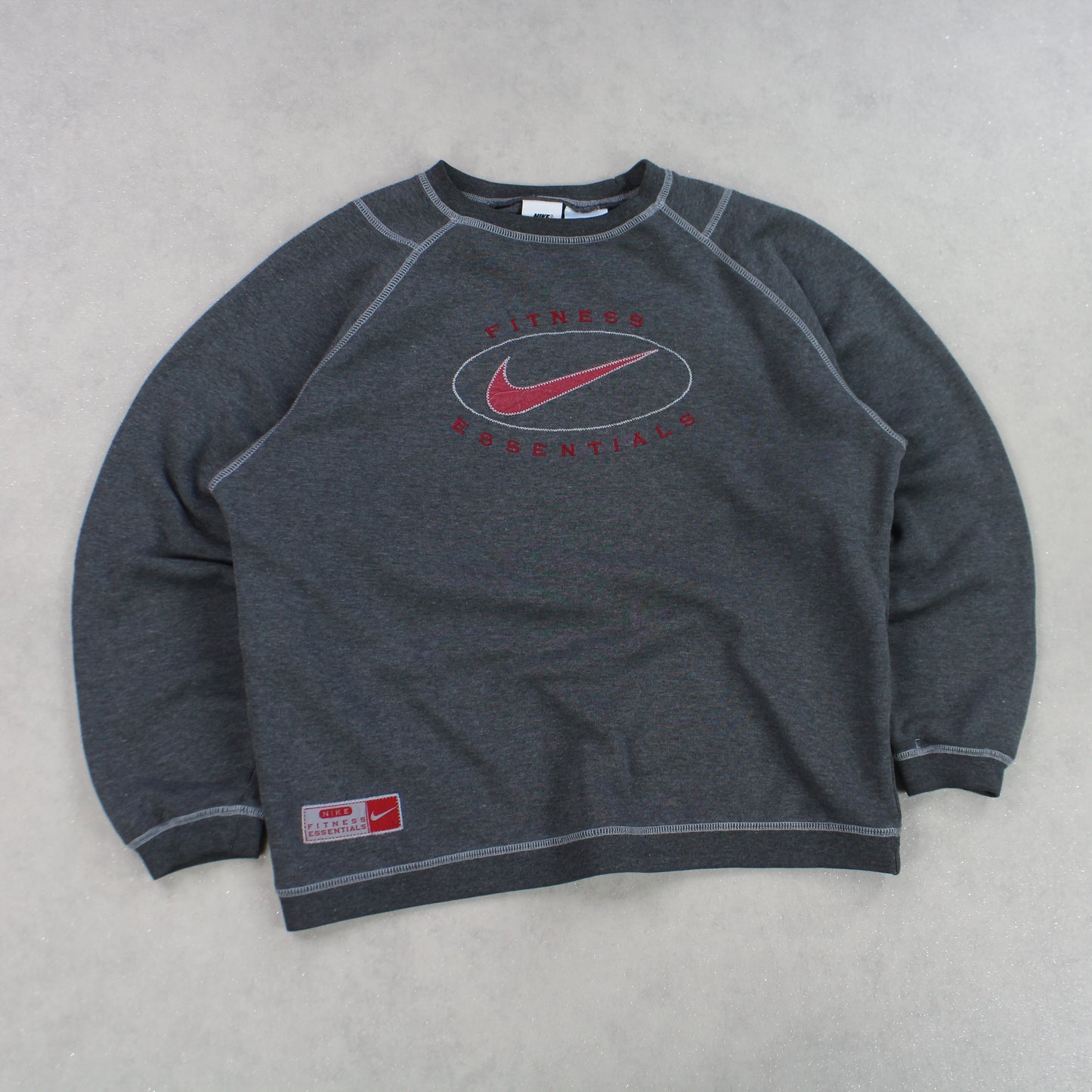 VERY RARE 90s Nike Sweatshirt Grey - (S)