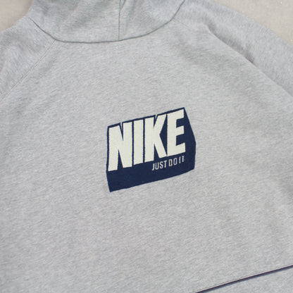 RARE 2000s Nike ‘Just Do It’ Hoodie Grey - (S)