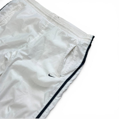 SUPER RARE 2000s Baggy Nike Trackpants White *PREMIUM* - (L)