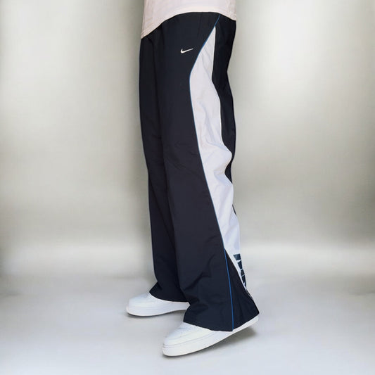 RARE 2000s Baggy Nike Trackpants Navy - (L)