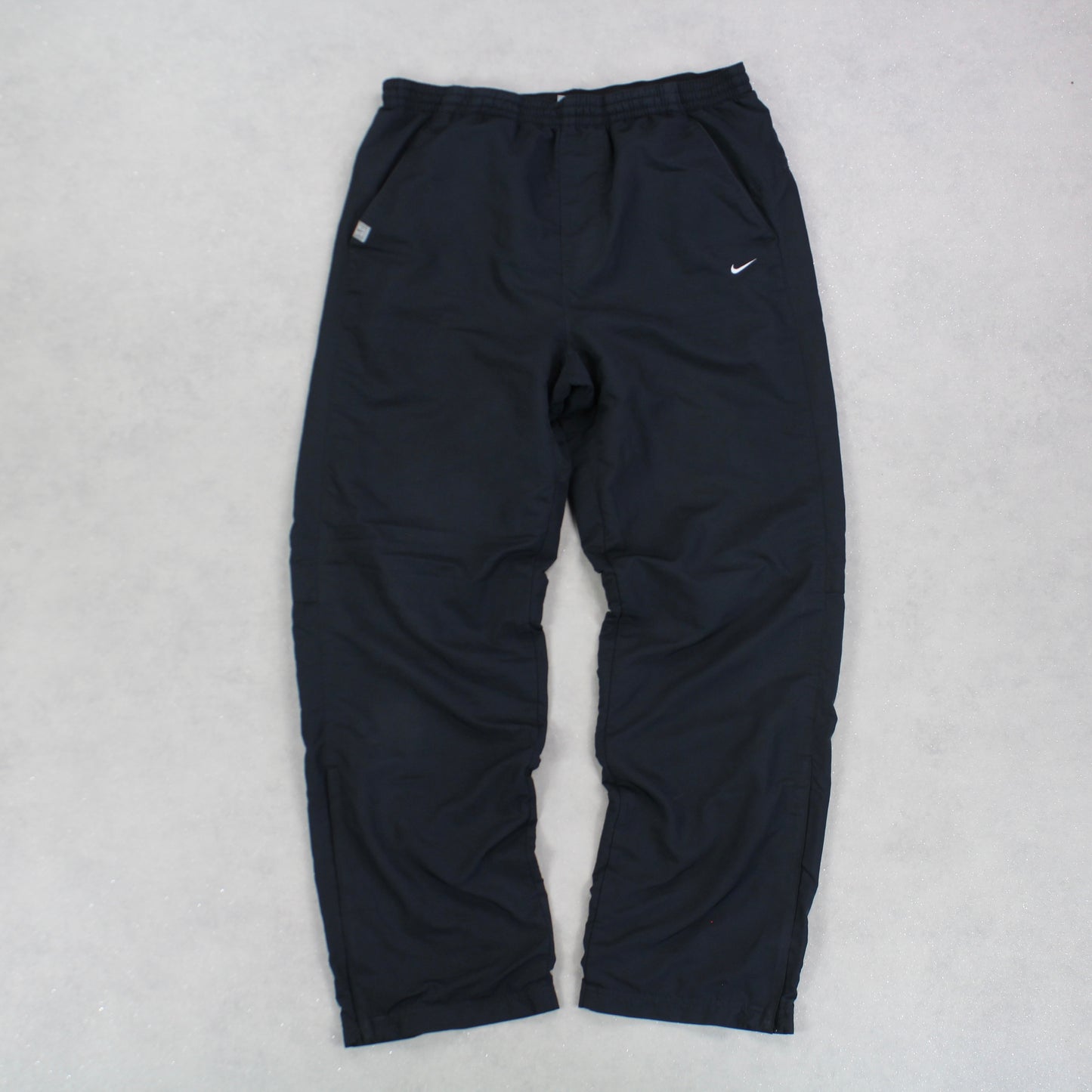 RARE 00s Baggy Nike Trackpants Black - (L)