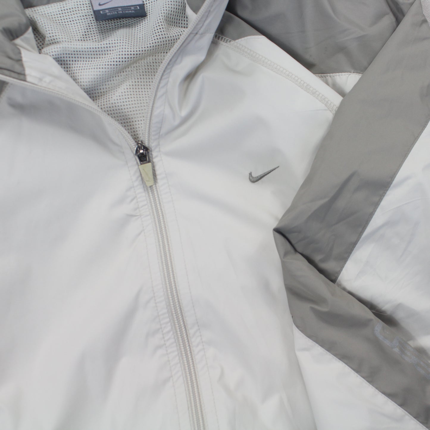 RARE 2000s Nike Track Jacket Cream - (S)
