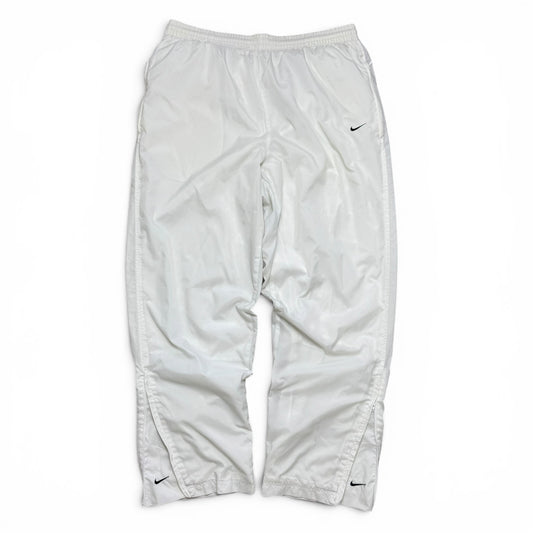 SUPER RARE 2000s Nike Trackpants White *PREMIUM* - (L)