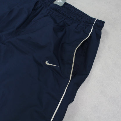 RARE 00s Baggy Nike Trackpants Navy - (M)