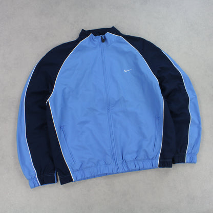 RARE 00s Nike Track Jacket Blue - (M)