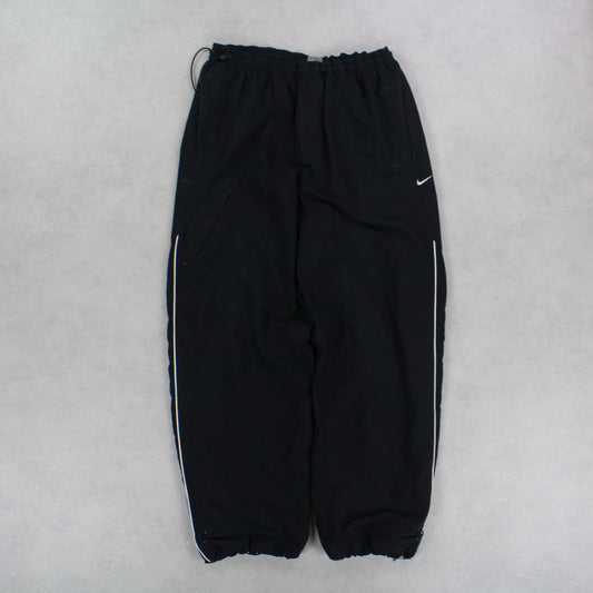 RARE 00s Nike Trackpants Black - (L)