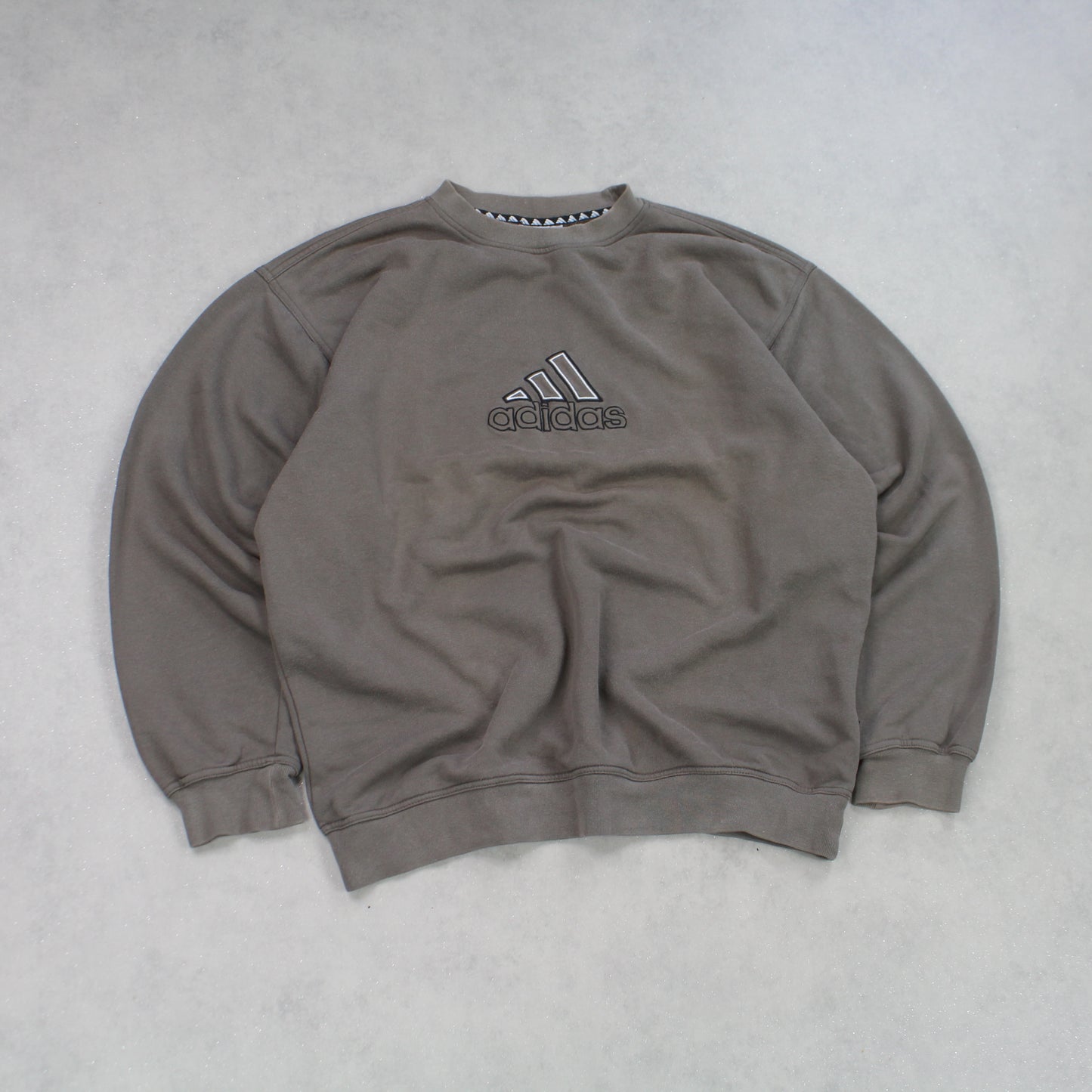 SUPER RARE Vintage 1990s Adidas Sweatshirt Brown - (L)