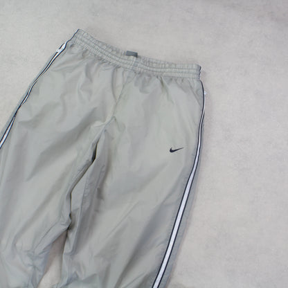 SUPER RARE 00s Nike Trackpants Grey - (S)