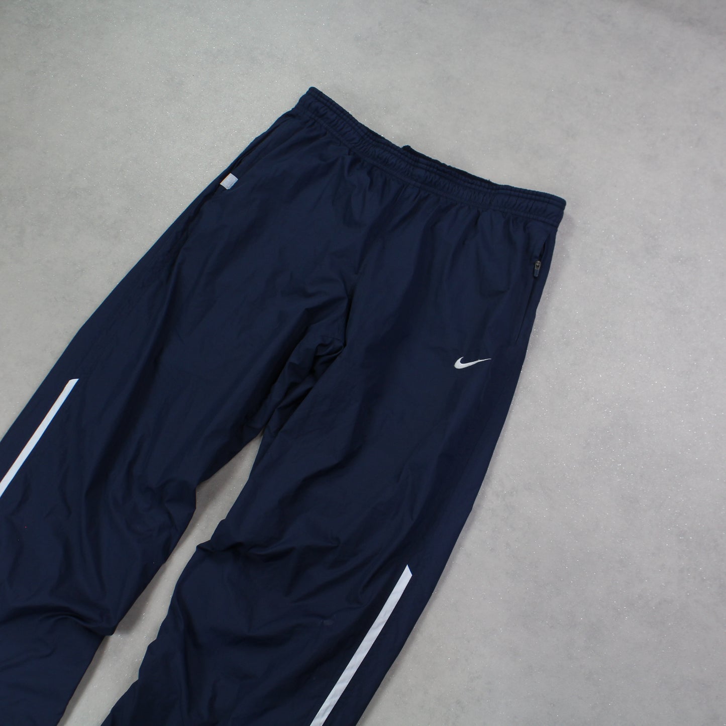 RARE 00s Baggy Nike Trackpants Navy - (M)