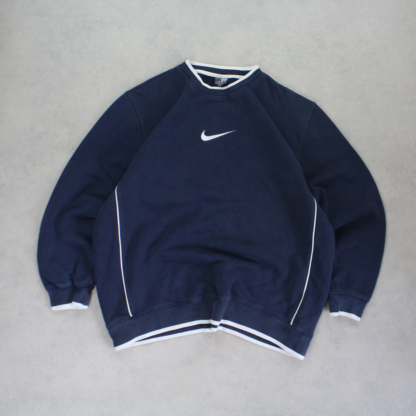 RARE 2000s Heavyweight Nike Sweatshirt Navy - (L)