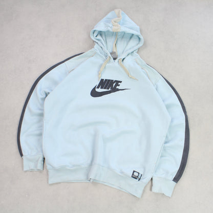 SUPER RARE Vintage 00s Nike Hoodie Light Blue - (M)