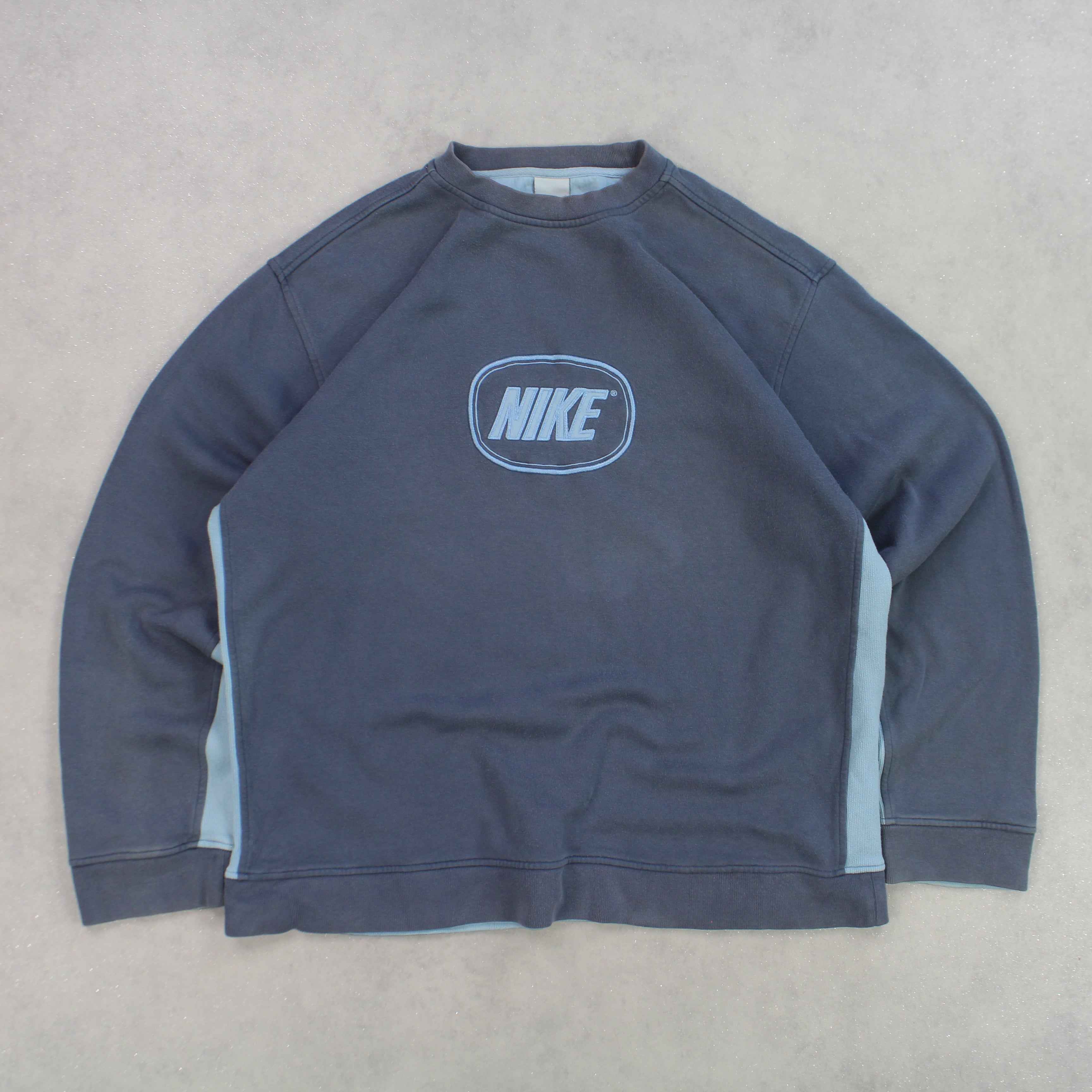 RARE 00s Nike Sweatshirt Blue XL Refined Retro