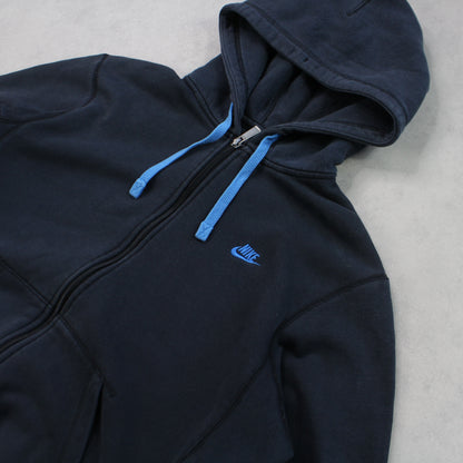 00s Nike Zip Up Hoodie Black - (S)