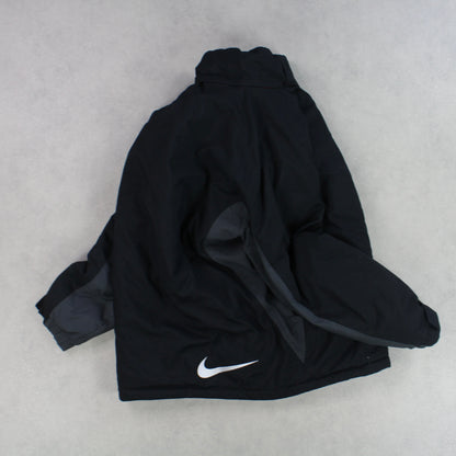 RARE 00s Nike Padded Jacket Black - (XL)