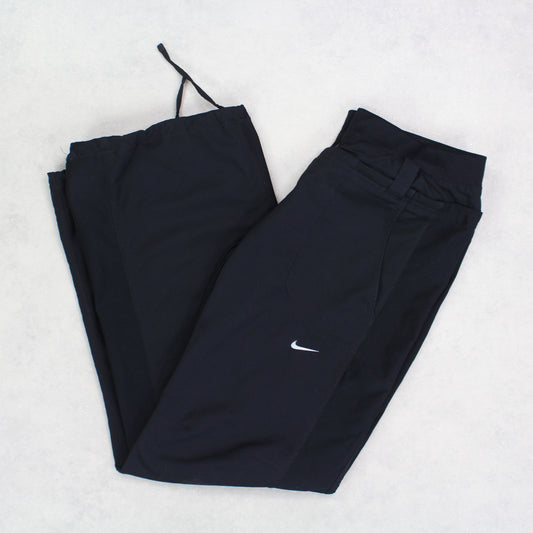 RARE Vintage 00s Nike Trackpants Black - (S)