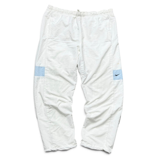 RARE 2000s Nike Trackpants White - (XL)